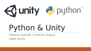 Python & Unity