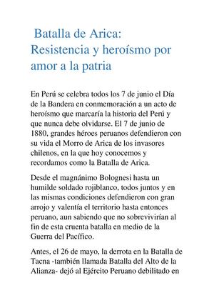Batalla De Arica 2