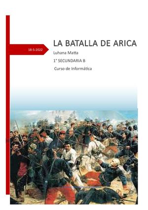 La Batalla De Arica Luhana Matta