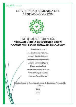 PROYECTO DE EXTENSIÓN N°2 REBECA CARRIÓN