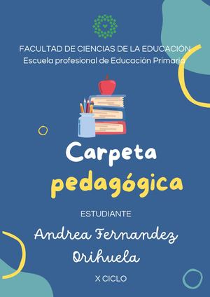 CARPETA PEDAGÓGICA -AVANCE