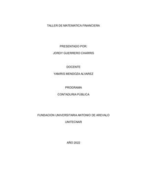 Taller Valor Presente Neto