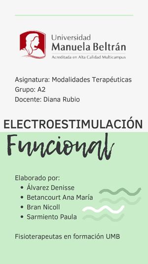 Electroestimulacion Funcional