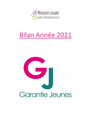 Bilan Garantie Jeunes 2022