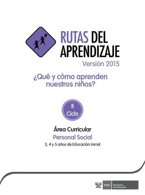 Rutas De Aprendizaje Personal Social 2015