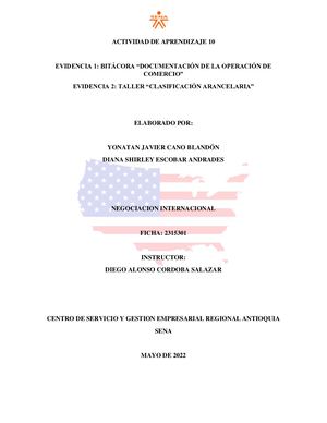 Evidencia 1 Bitácora “Documentación De La Operación De Comercio”