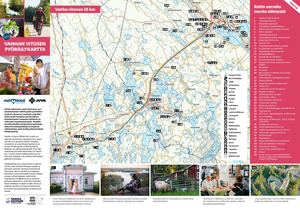 Vanha Vitonen Pyorailykartta