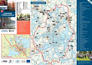 Luonterin Pyorailykartta