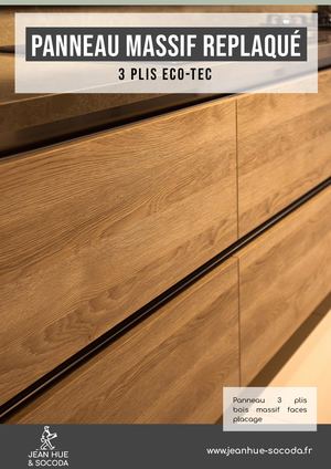Panneau Massif replaqué - 3 Plis Eco Tec