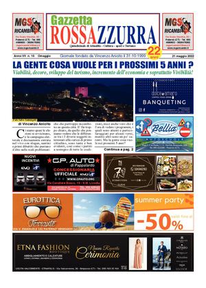 Gazzetta Rossazzurra Anno Vii N 10 Del 21 5 2022