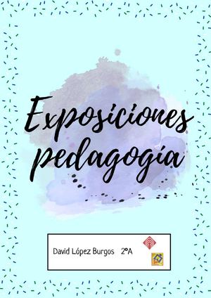 Exposiciones Pedagogía