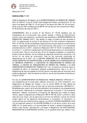 Resolucion 51 97 Programa De Seguridad