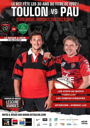 Programme De Match : Toulon-Pau