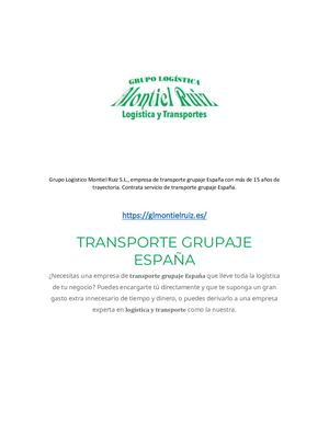 Grupo Logístico Montiel Ruiz S