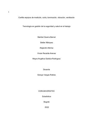 Cartilla equipos de medición, ruido, iluminación, vibración, ventilación