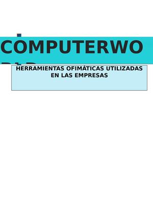 Herramientas Ofimáticas
