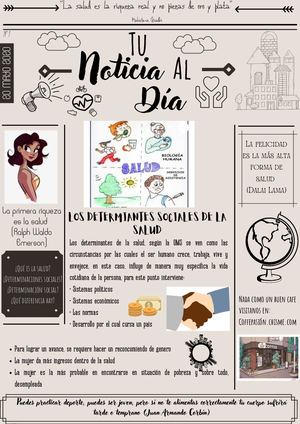 Determinantes Sociales Y Determinación Social De La Salud