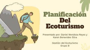 Planificación Del Ecoturismo