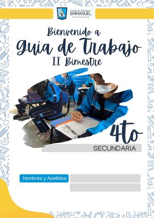 Guia del Estudiante Emmanuelino - II Bim 4to Sec