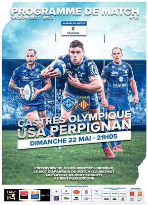 CO/USAP - Programme de match n°15 - saison 2021/2022