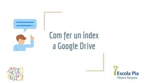 Com fer un Índex amb Google Docs