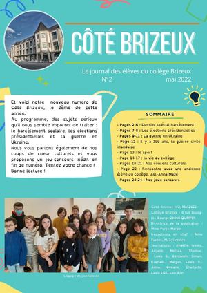 Journal Du Collège N°2