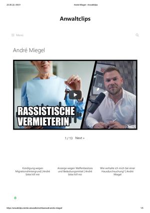 André Miegel - Anwaltclips