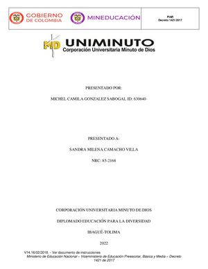 Plan Individualizado de Ajustes Razonables (PIAR)