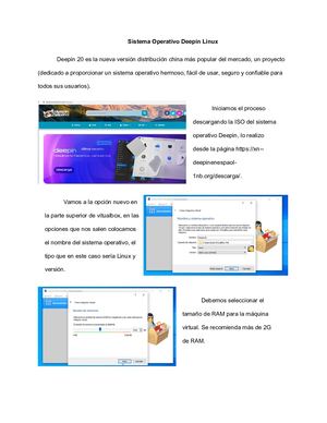 Sistema Operativo Deepin Linux