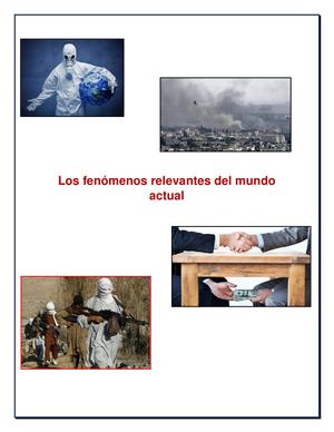 Los Fenómenos Relevantes Del Mundo Actual