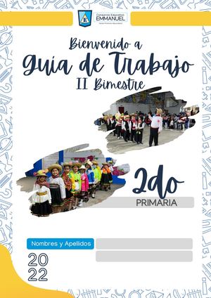 Guia Del Estudiante Emmanuel 2022 - II Bim - 2do Prim