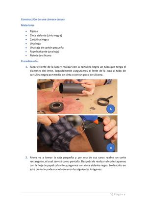 Construcción de una cámara Oscura (Guía)