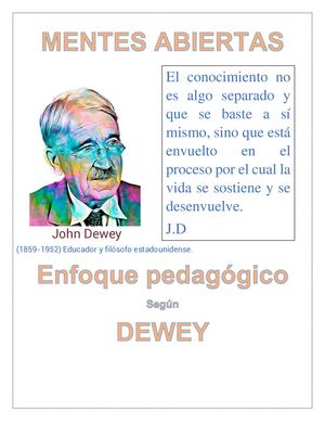Mentes Abiertas/Jhon Dewey