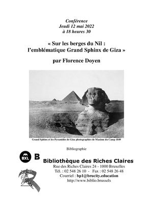 Sur Les Berges Du Nil : l'emblématique Grand Sphinx de Giza.