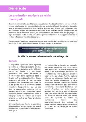 Généricité Foncier Agricole
