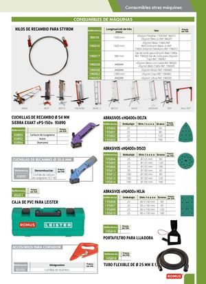 Consommables Romus Catalogue ES 2022