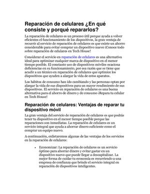 Reparación De Celulares En Qué Consiste Y Porqué Repararlos