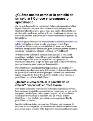 Cuánto Cuesta Cambiar La Pantalla De Un Celular Conoce El Presupuesto Aproximado