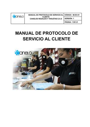 Calaméo - Manual De Protocolo De Servicio Al Cliente (1)