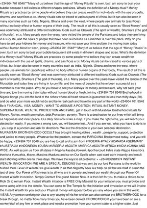 ☎️☎️+234904 701 8548 I WANT TO JOIN SECRET OCCULT SOCIETY FOR MONEY RITUAL IN DUBAI, ITALY, GERMANY, CANADA, NIGERIA, GHANA, ZIMBABWE