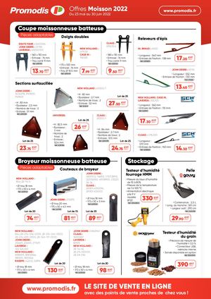 Offres Moisson PROMODIS 2022