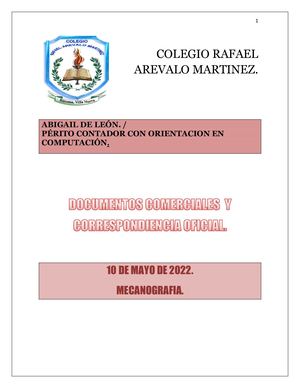 DOCUMENTOS COMERCIALES.