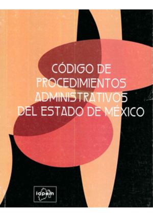 Libro. Código de Procedimientos Administrativos del Estado de México