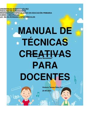 Manual de Técnicas Creativas para Docentes
