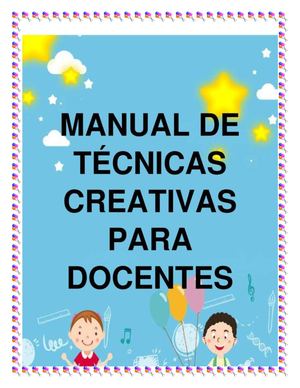 Manual de Técnicas Creativas para Docentes