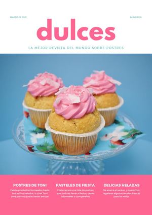 Rosa Azul Postres Alimentos Revista
