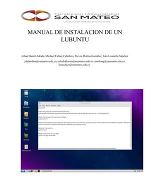 Manual De Instalacion De Un Lubuntu