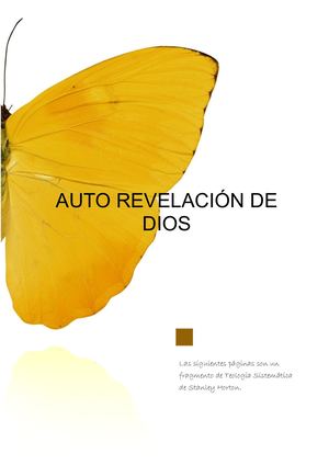 Auto Revelación De Dios