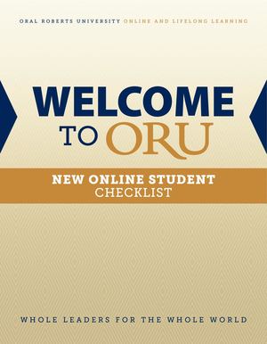 New Online Student Checklist