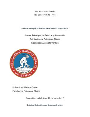 La Concentracion En El Deporte